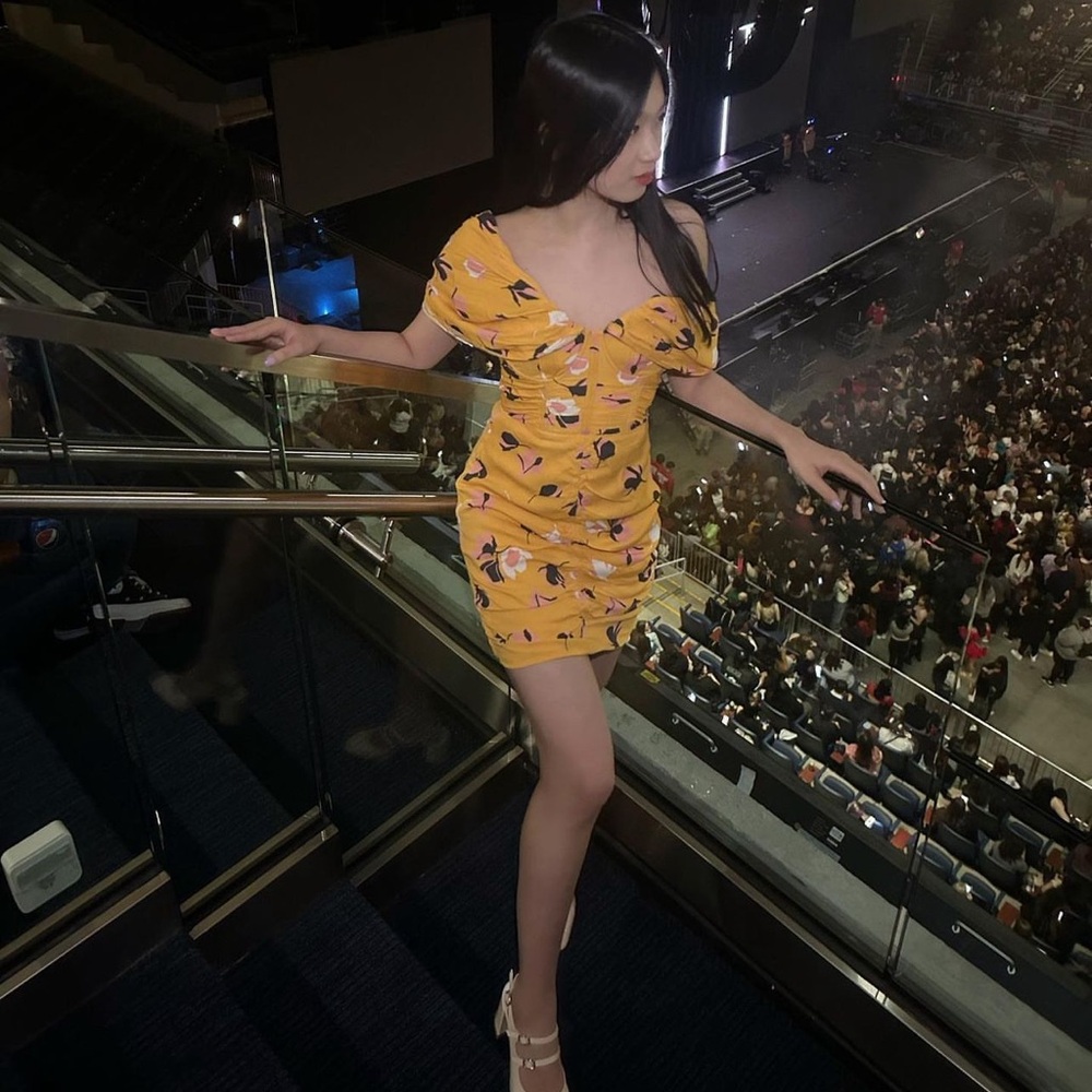 Self portrait Floral Yellow Dress